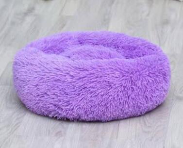 Round Plush Dog&Cat Bed- Cozy Nest for small pets